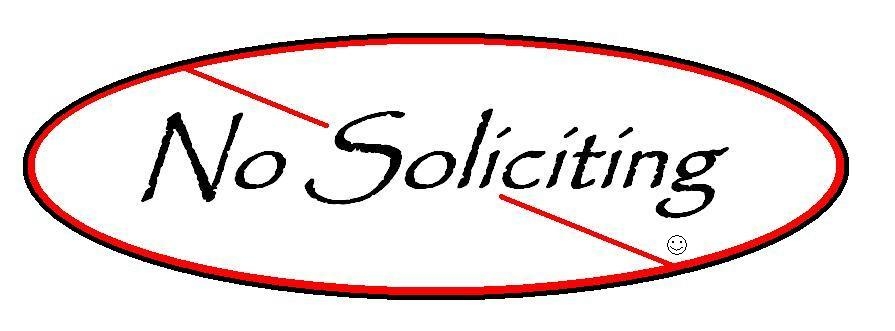 No Soliciting's logo