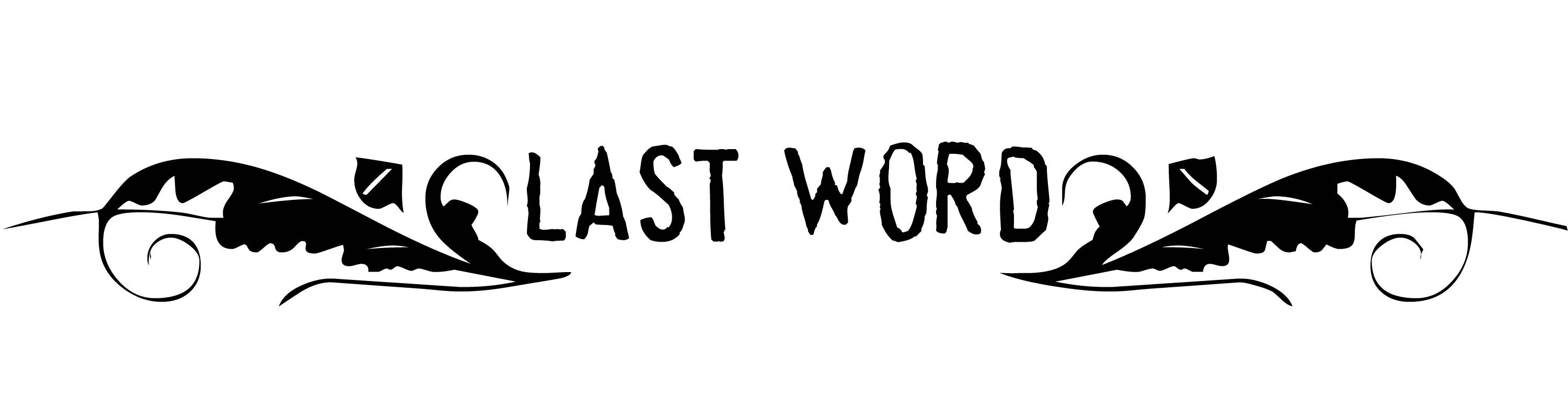Last Word's logo